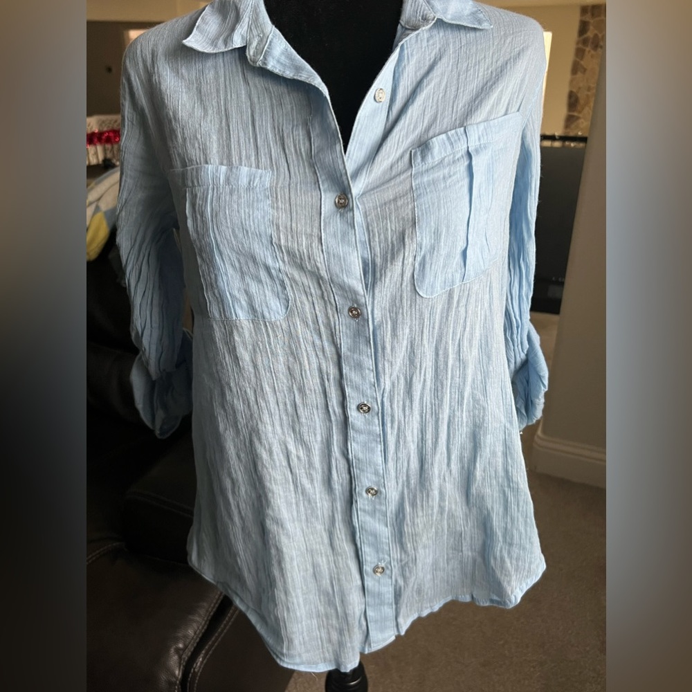 Calvin Klein Button Down Shirt womens size XS